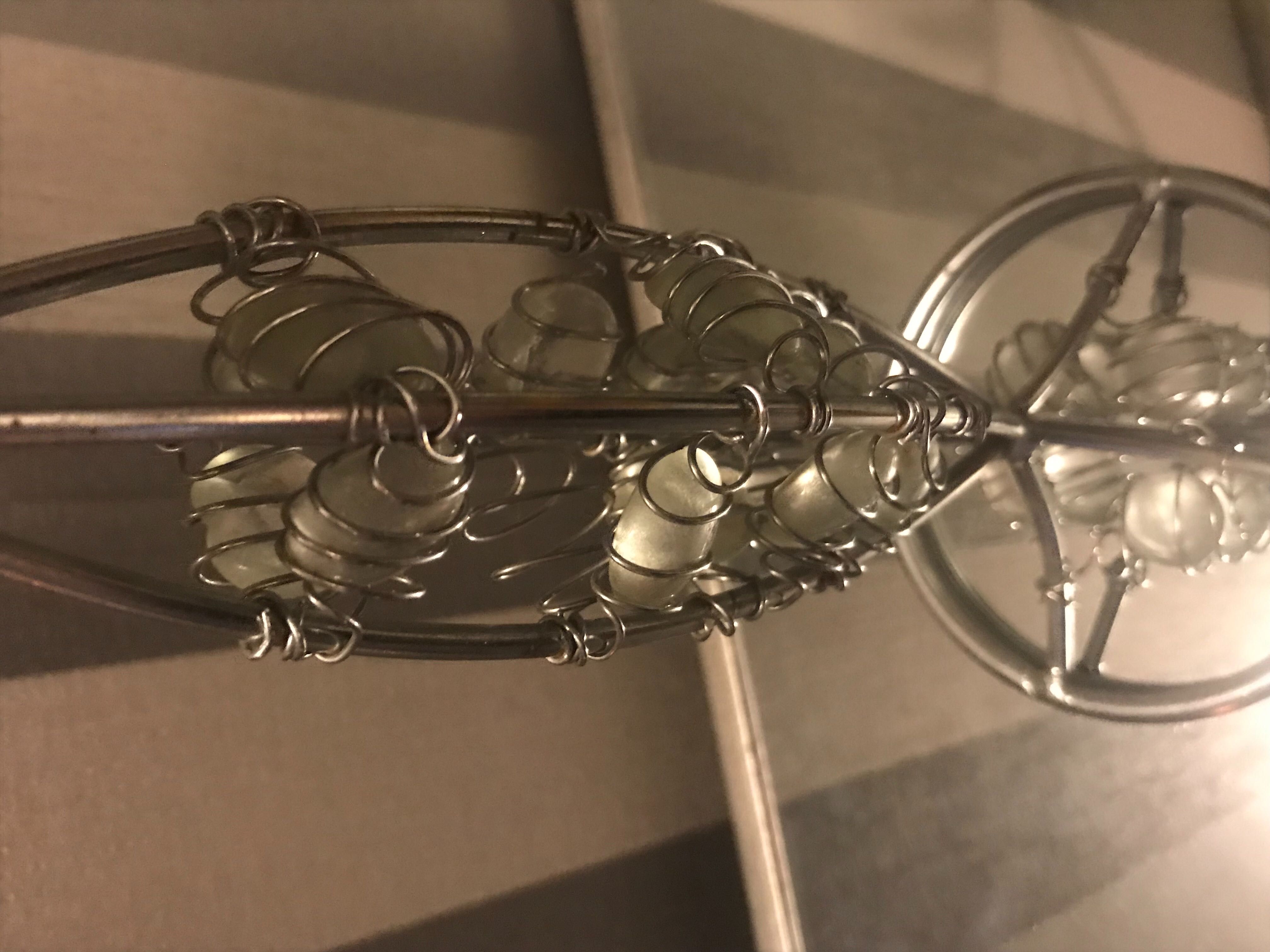 Świecznik srebrny wysokość 23 cm Na świąteczny czas