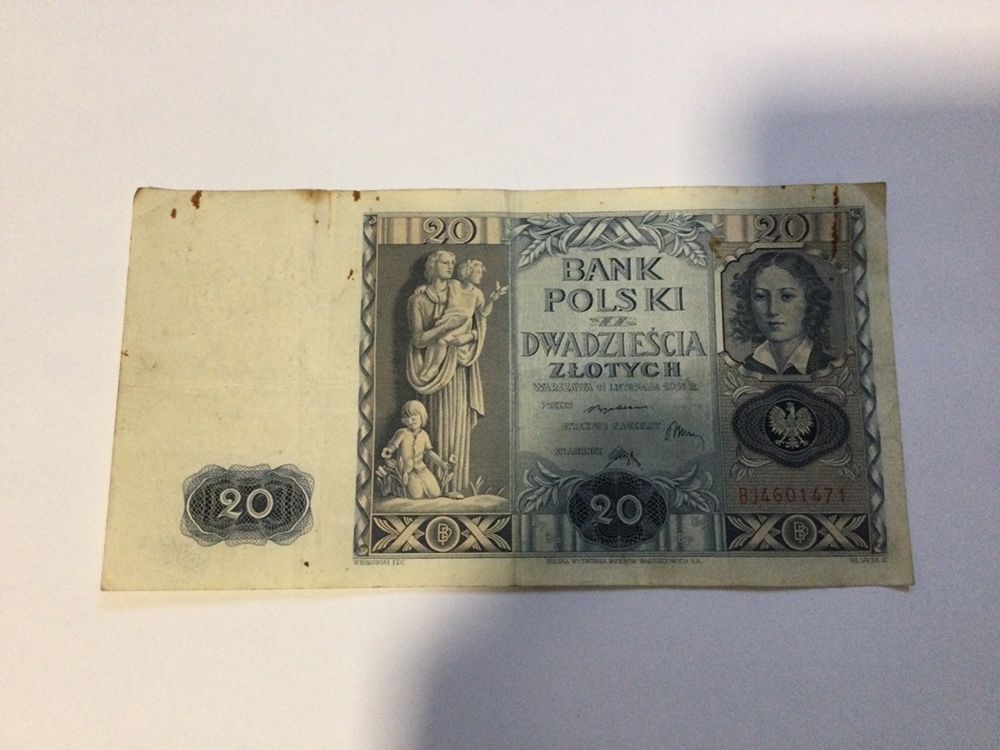 Banknot 20 pln z 1936 r