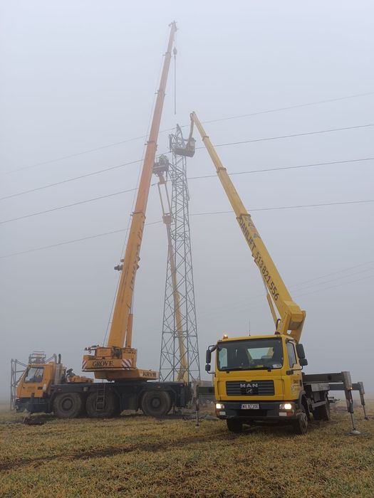 Podnośnik koszowy, zwyżka, 20m,22m,26m,30m,34m,45m,53m,61m,70m