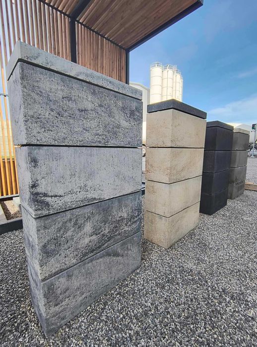 Pustak ogrodzeniowy PALERMO colormix 20 x 22 x 50 cm BRUKDOM / Lublin