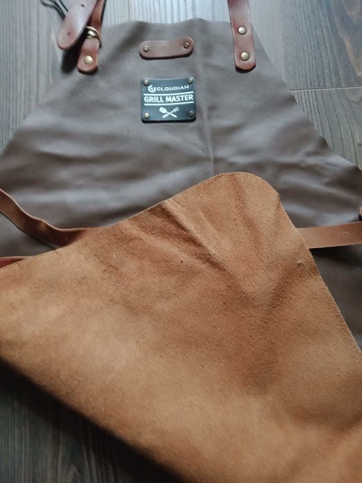 Фартук из кожи для гриля, барбекю.