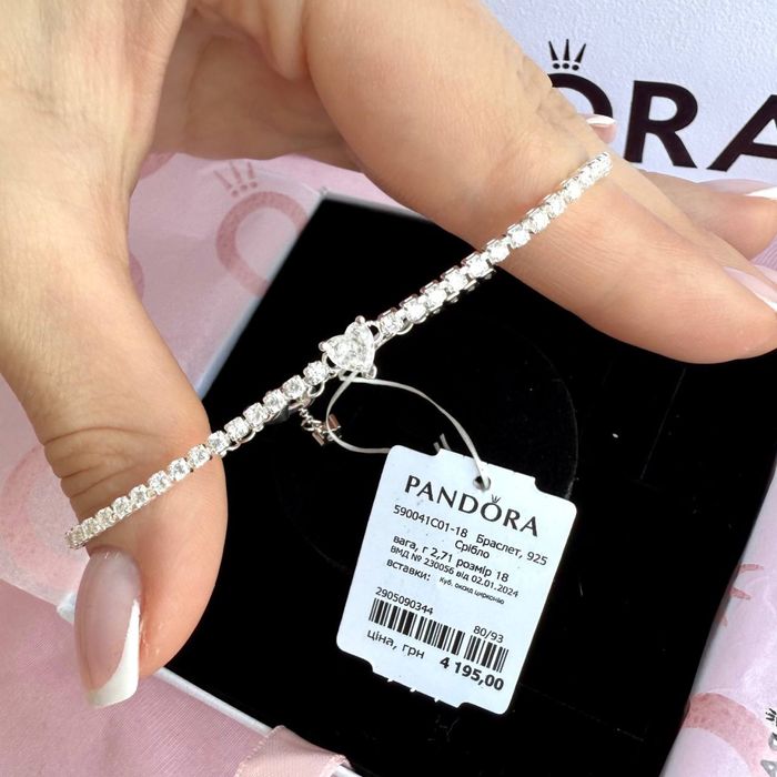 Браслет пандора оригінал браслет pandora «Блискуче паве»