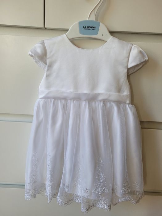 Sukienka do chrztu zestaw z dodatkami dla dziewczynki r.68 Coc