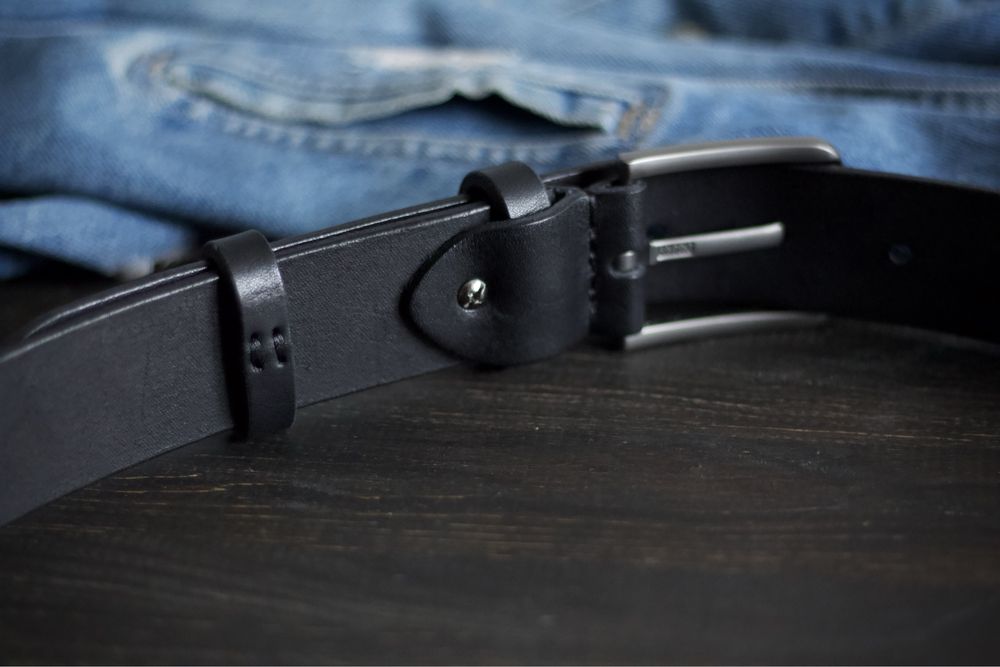 Ремінь чоловічий класичний 4см. Ремень мужской на пояс