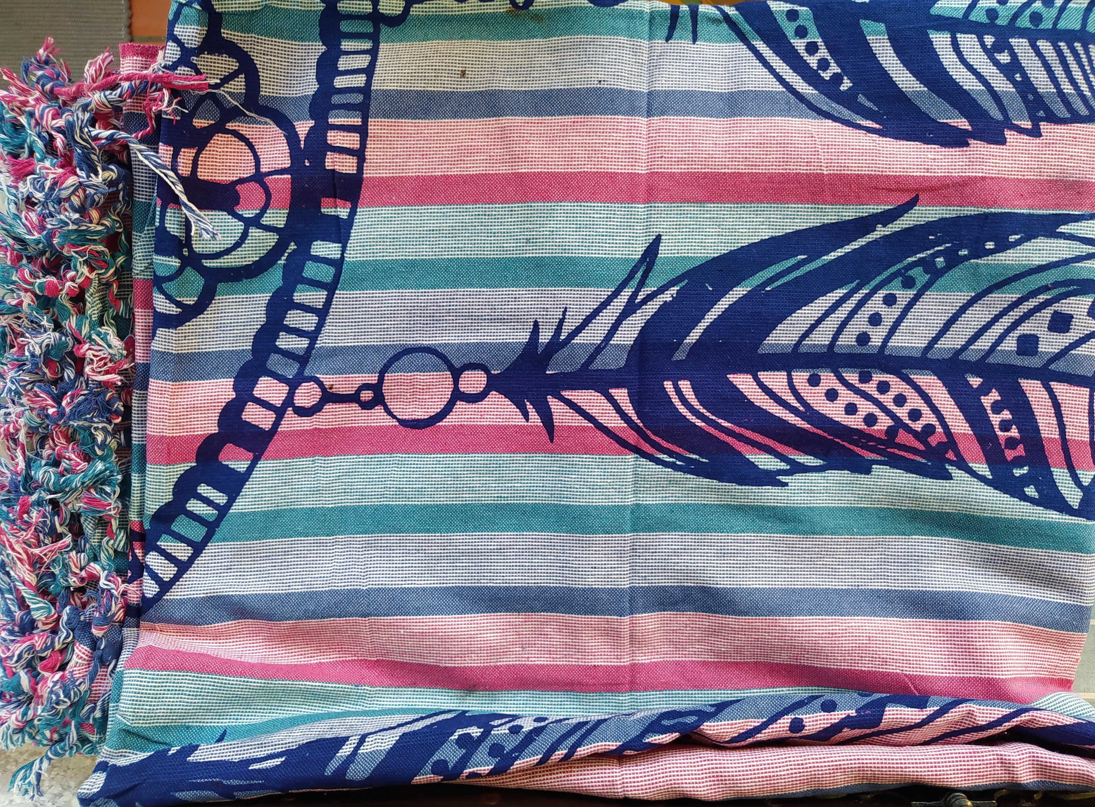Toalha praia com motivo espanta espirito (240X210cm)