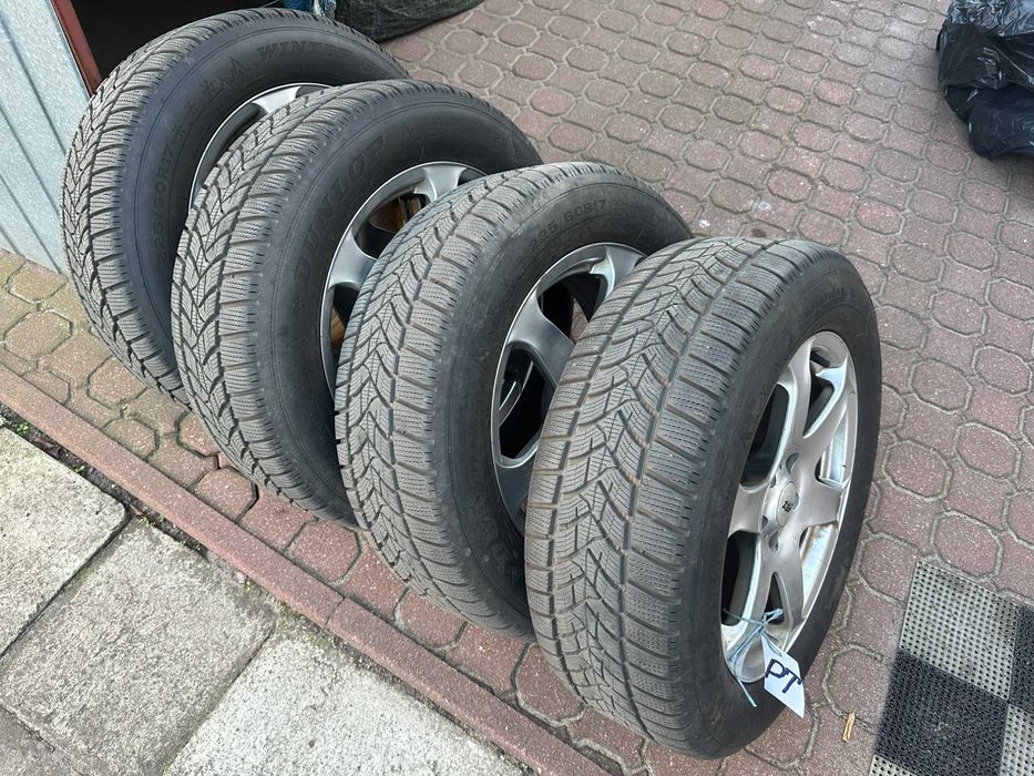 Felgi AEZ 17" 5x114,3 7J + opony zimowe Dunlop 225/60 R17 2023R