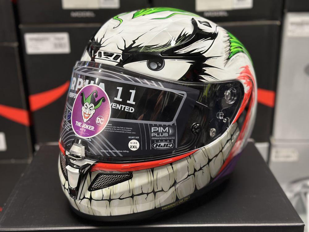Kask motocyklowy HJC RPHA 11 JOKER DC rozmiar XXL, x2 szyba, Pinlock!