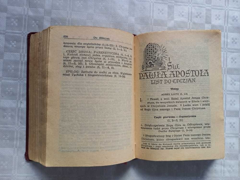 Pismo Święte Nowy Testament przekład z Wulgaty-ks.Eug.Dąbrowski 1958r.