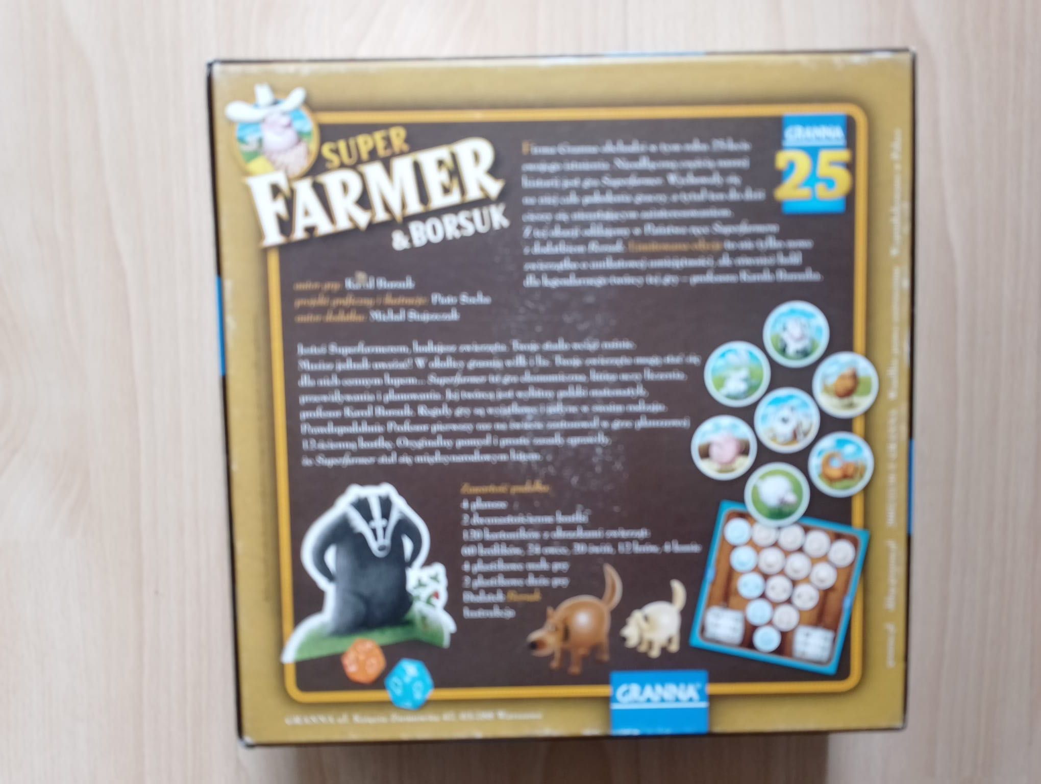 Super farmer i borsuk stan bardzo dobry