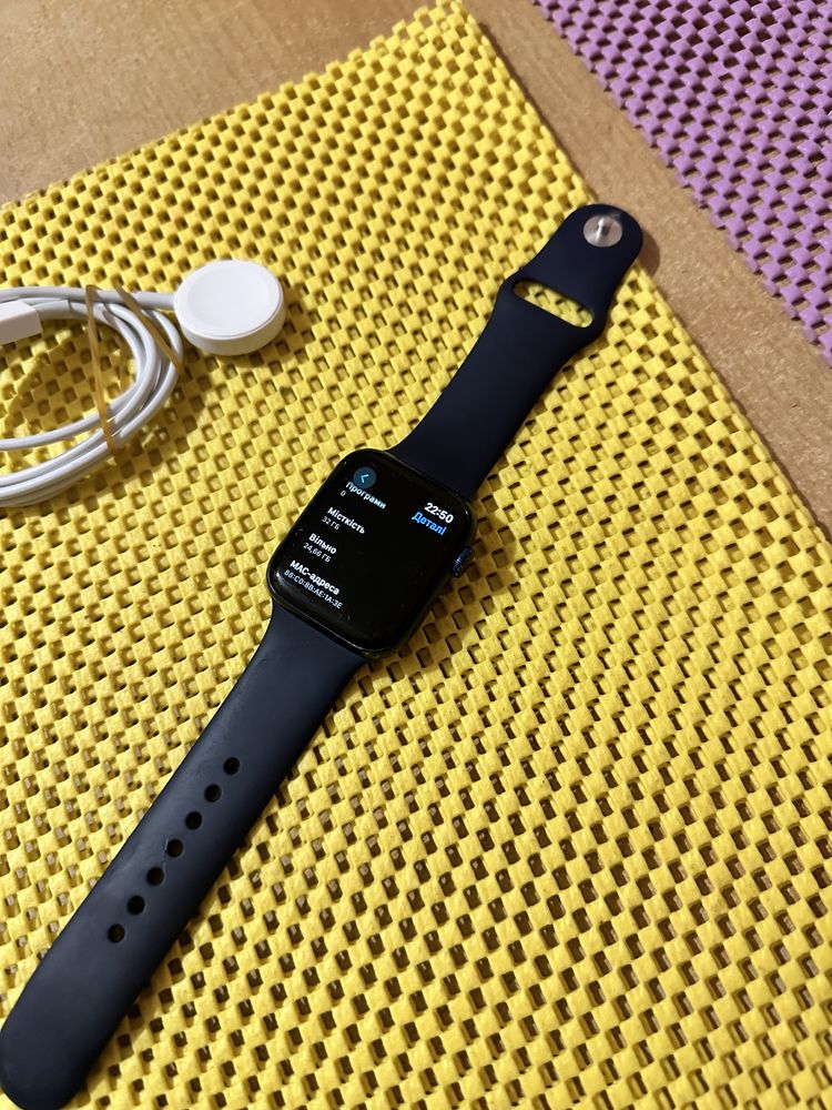 Продам Apple Watch 6 44 mm 32 gb blue все рідне