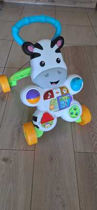 Fisher Price, Zebra, interaktywny chodzik pchacz