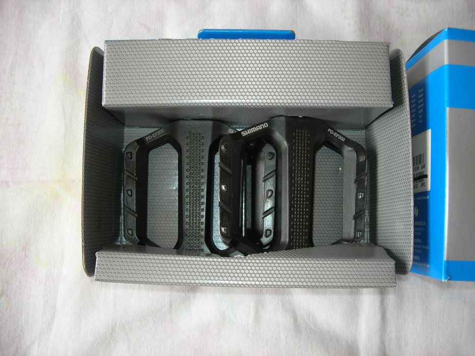 Pedały platformowe Shimano PD EF-202 czarne alu