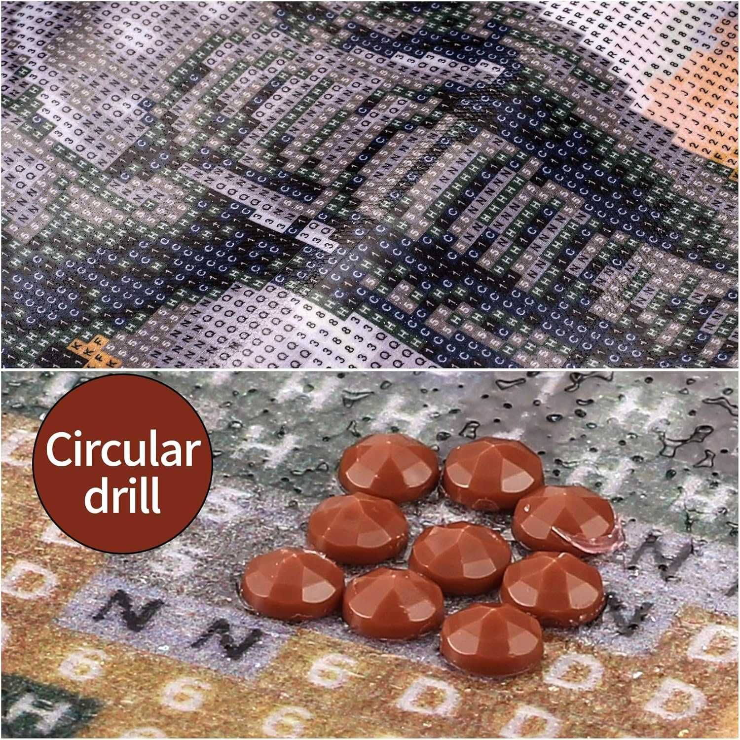 Zestaw 5D do malowania diamentami DIY haft dekoracja ścienna s102