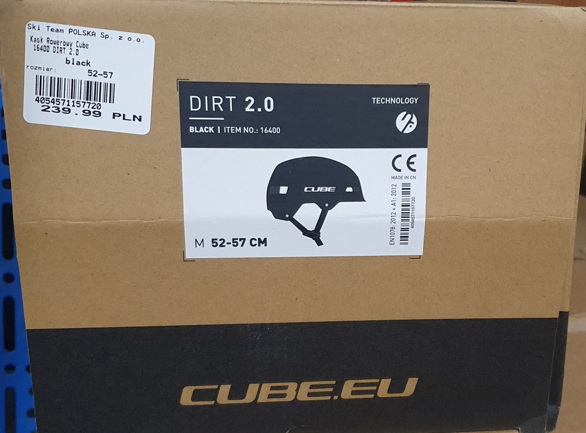 Cube dirt 2.0 kask rowerowy rozm M 52-57cm