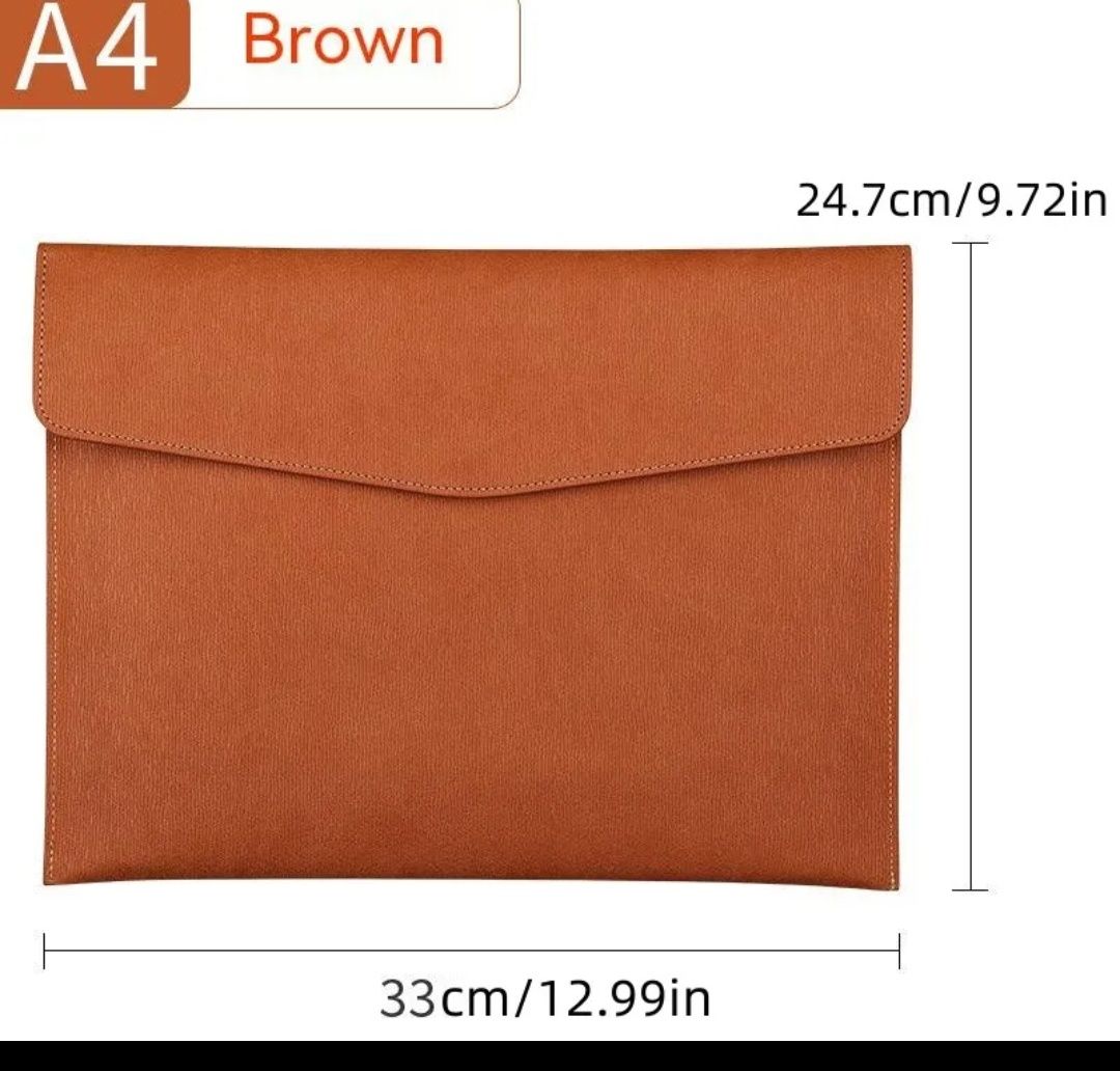 2x piękne etui brąz do tablet max 10.1 cala/laptop 13.3-13.6 cala