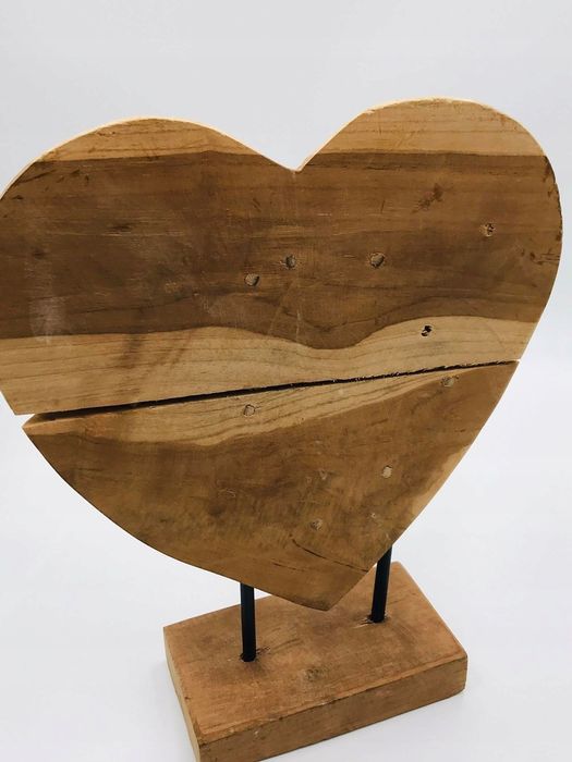 Armada Dekoracja Serce naturalne drewno