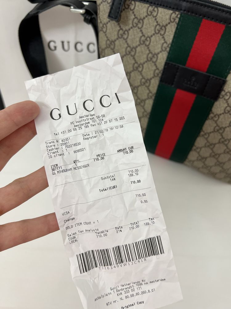 сумка gucci оригинал Б/У есть чек