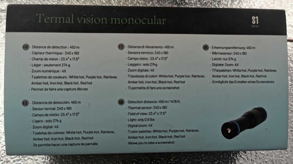 Тепловізійний монокуляр IRtech-S1-240 (10 мм)