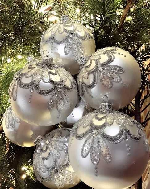 Bombki szklane choinkowe