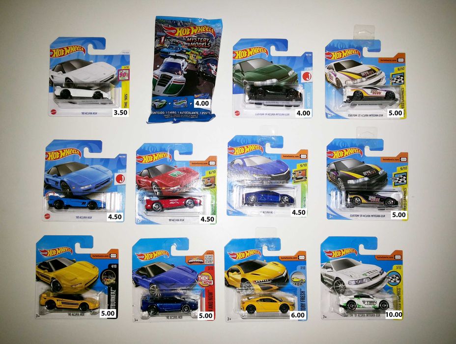Honda - Carros das Marcas Hot Wheels , Majorette , Matchbox .