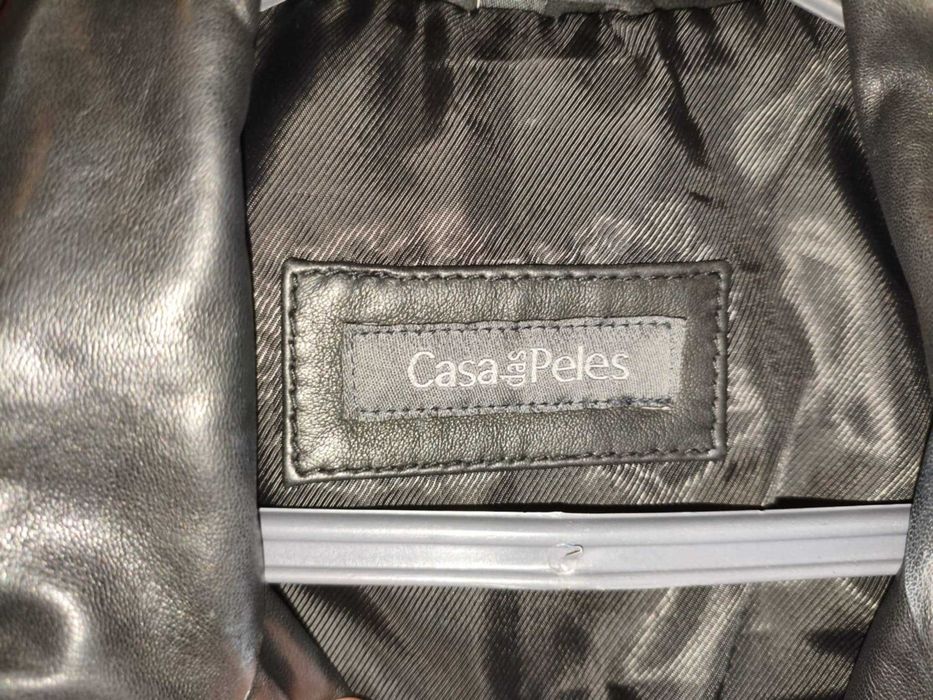 Casaco Pele genuína - Biker Preto (Casa das Peles]