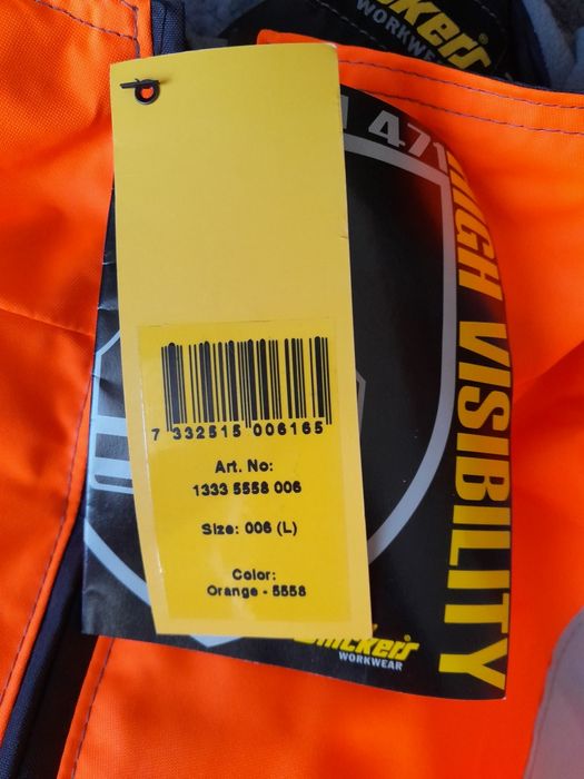 Kurtka Snickers odblaskowa rozmiar L