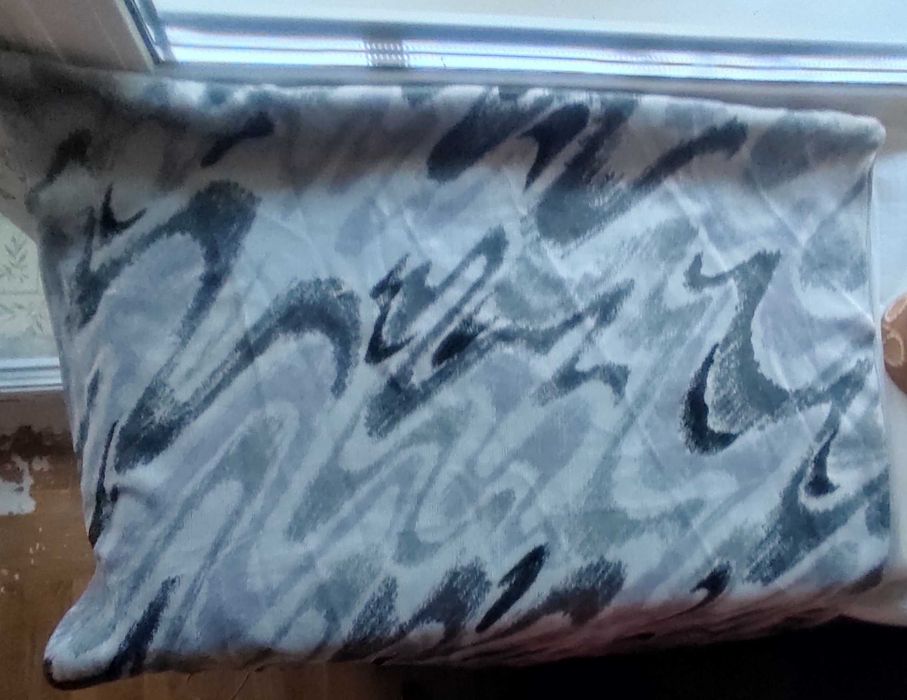 Ткань велюр на мебель, шторы - все оттенки серого, абстрактный принт