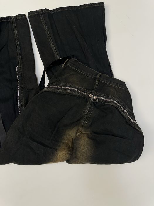 Rick Owens BANANA boot cut faded opium archive джинси сині джинсы клеш
