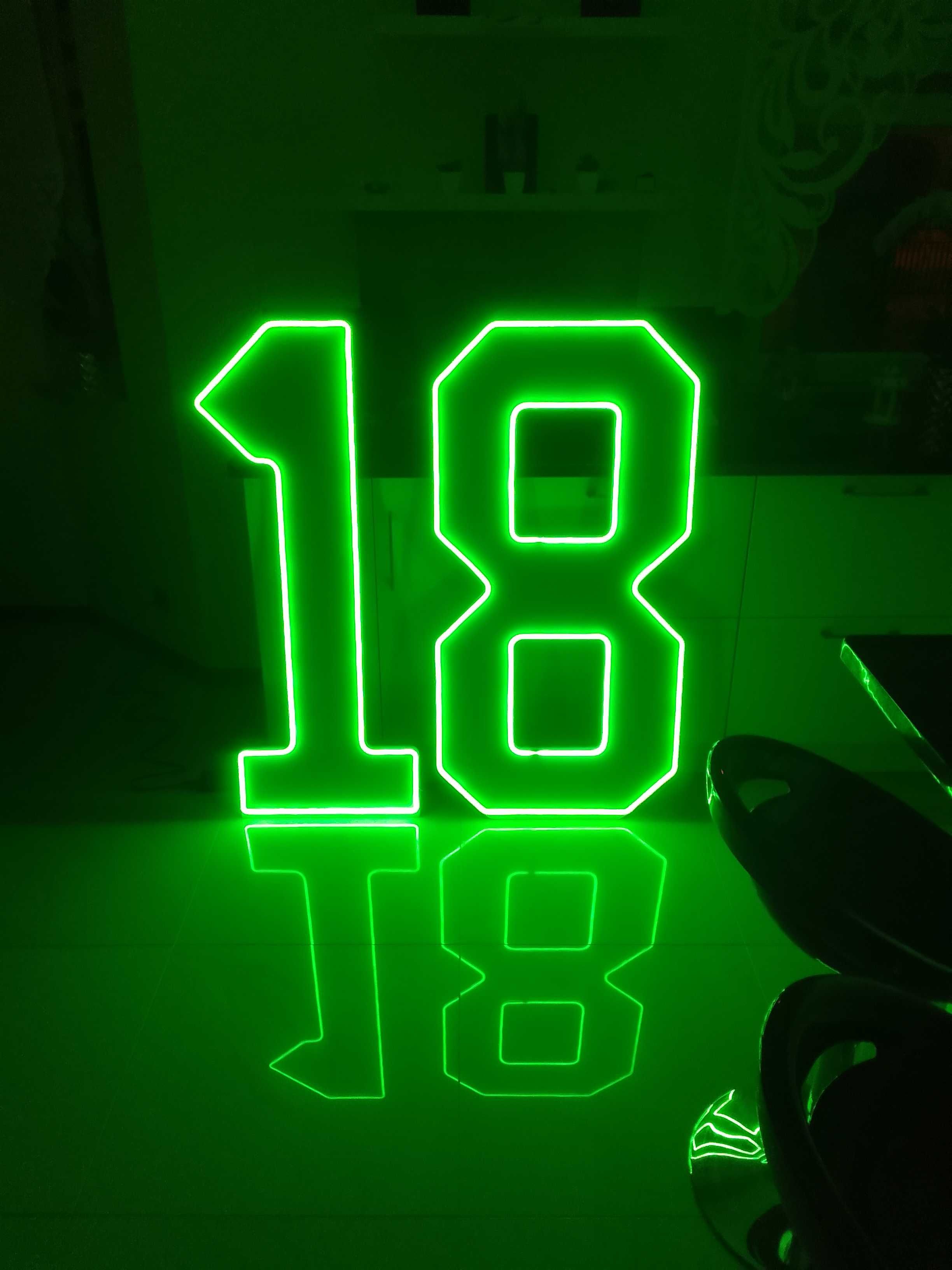 Cyfry LED neon flex