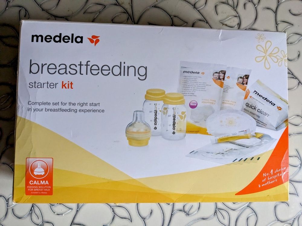 Medela Breastfeeding Starter Kit (бутылочки, Calma, пакеты)
