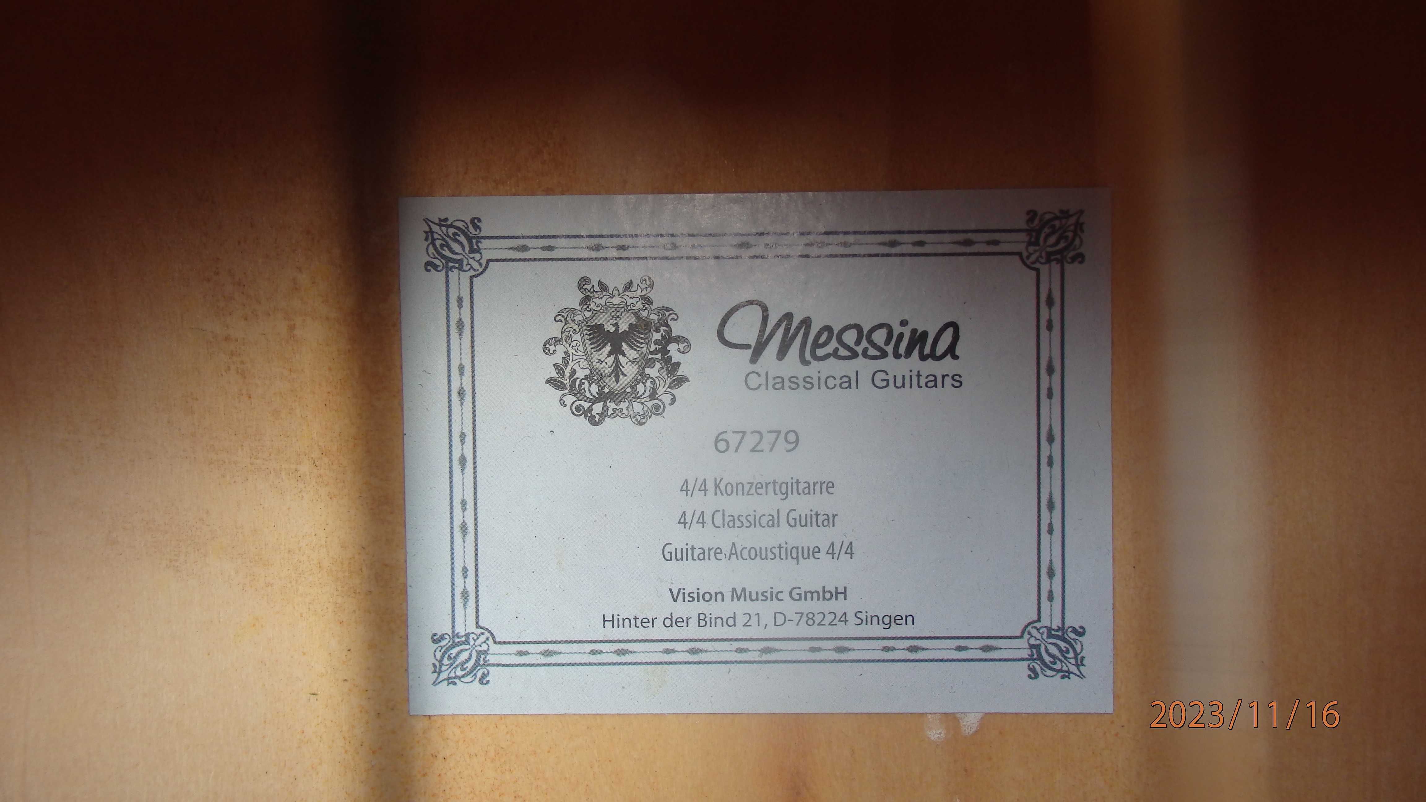 Gitara - classic - duże pudło Messina - dobra na prezent.