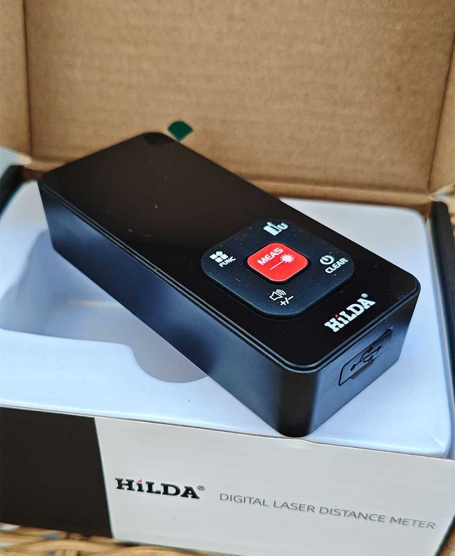 Лазерний далекомір HILDA LDM E50 CJ390 50 м, на акумуляторі