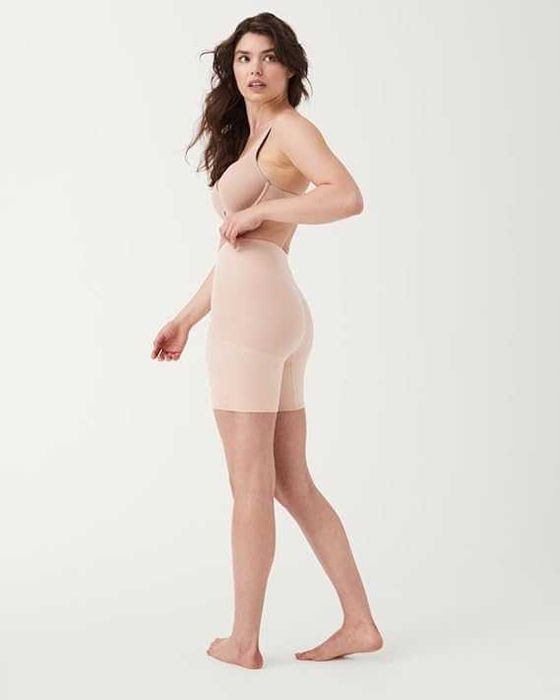 Spodenki Korygujące SPANX L Power Short Bezszwowe Soft Nude