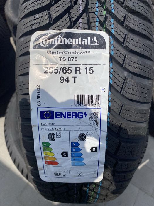 Opony zimowe Continental WinterContact TS870 205/65 R15 4szt. 2023r.