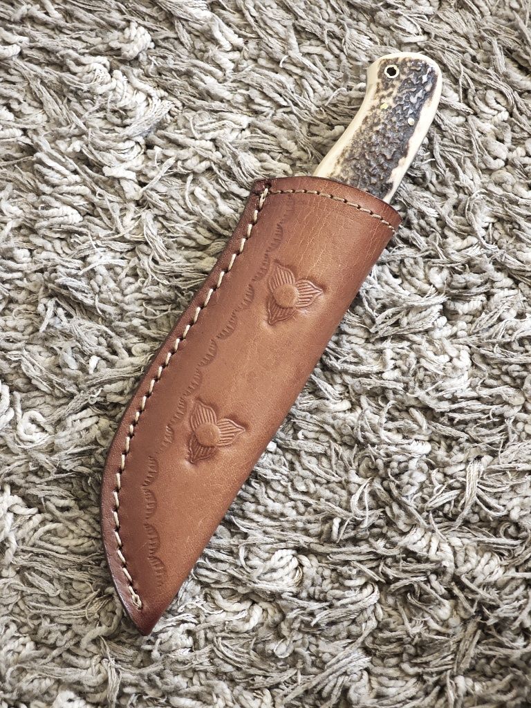 Nóż Myśliwski Damast 7/Róg/Custom