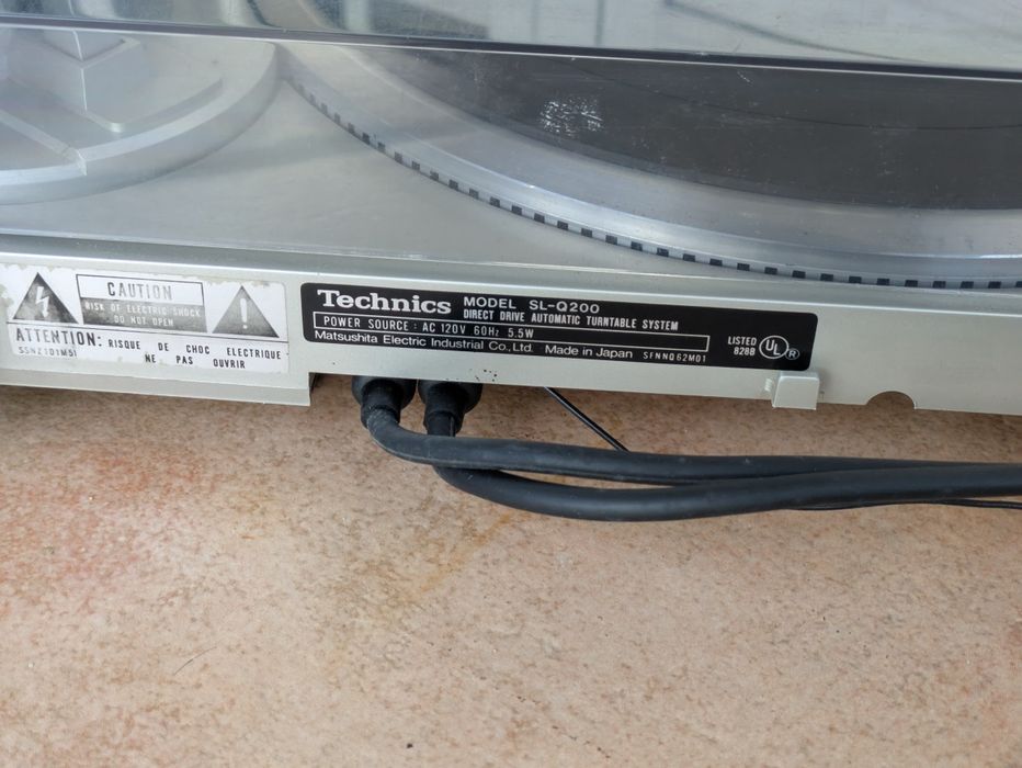 Gira discos technics sl-q200 quartz | agulha nova