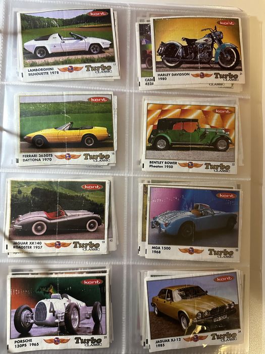 Вкладыши Turbo Classic 1-70 (полная коллекция)