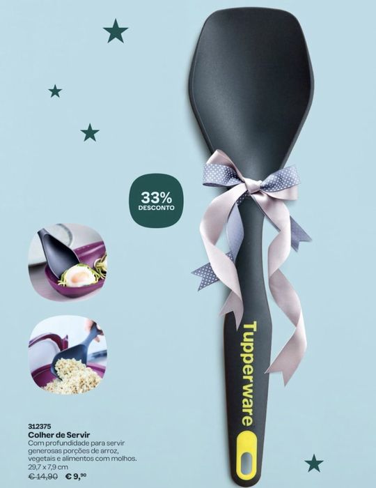 Colher servir Tupperware