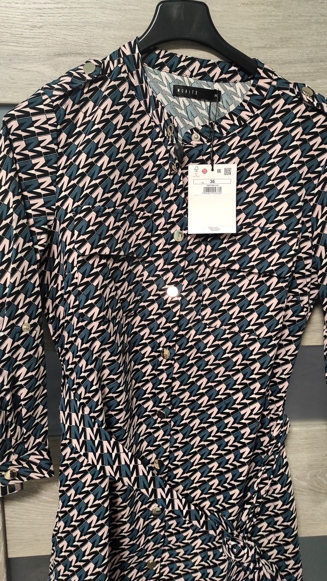 Szmizjerka damska MIDI print Mohito 36/S