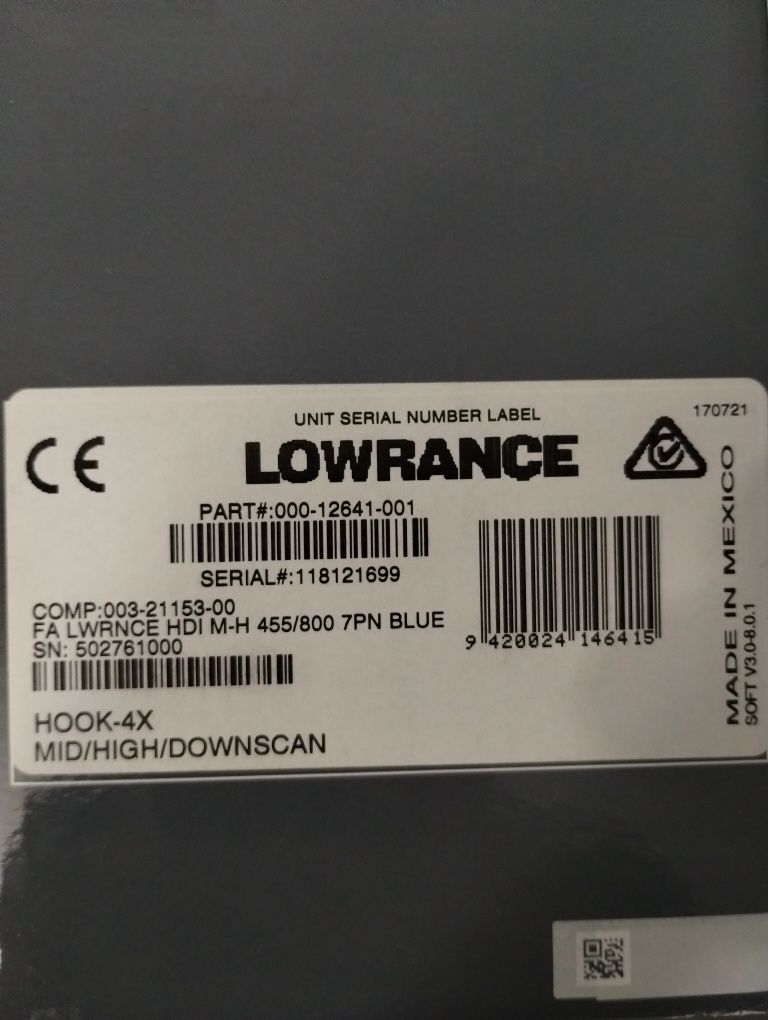 Echosonda Lowrance Hook4 Chirp