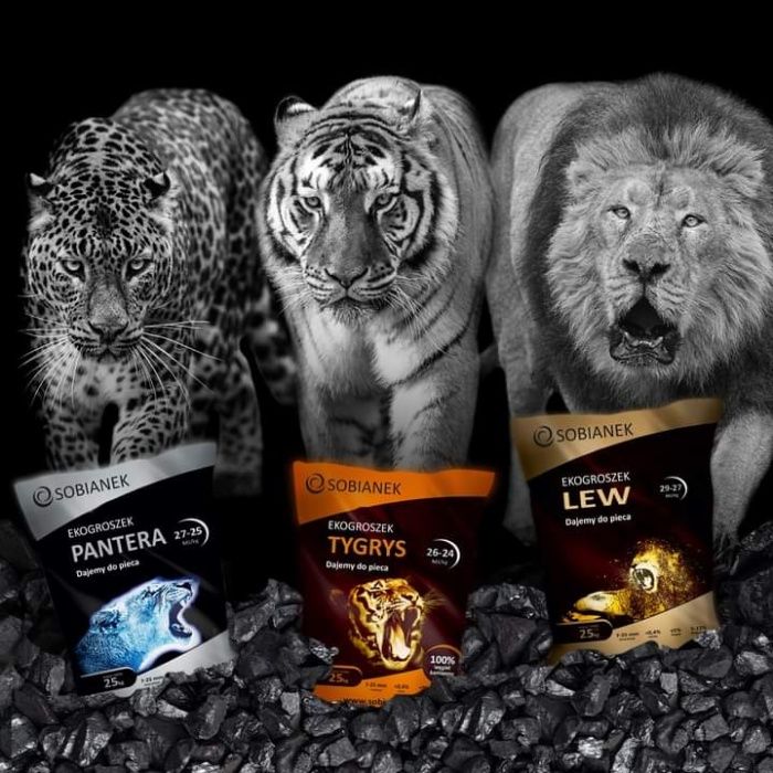 Twój Skład Opału Węgiel Ekogroszek Sobianek Lew pellet