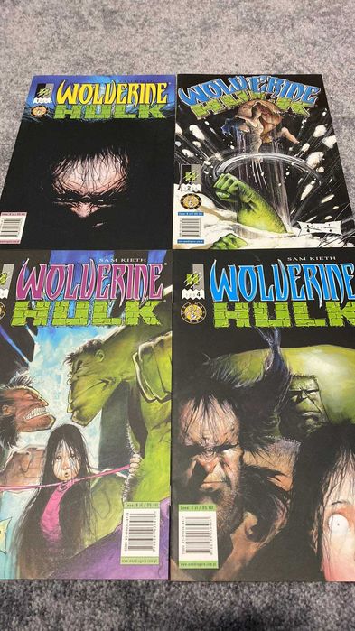 Marvel Wolverine Hulk Sam Kieth 1-4 komiks