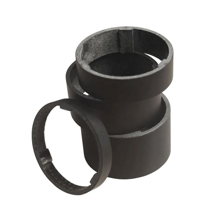 Super lekkie! PODKŁADKI CARBON 50 MM carbonowe podkładki mostek matowe