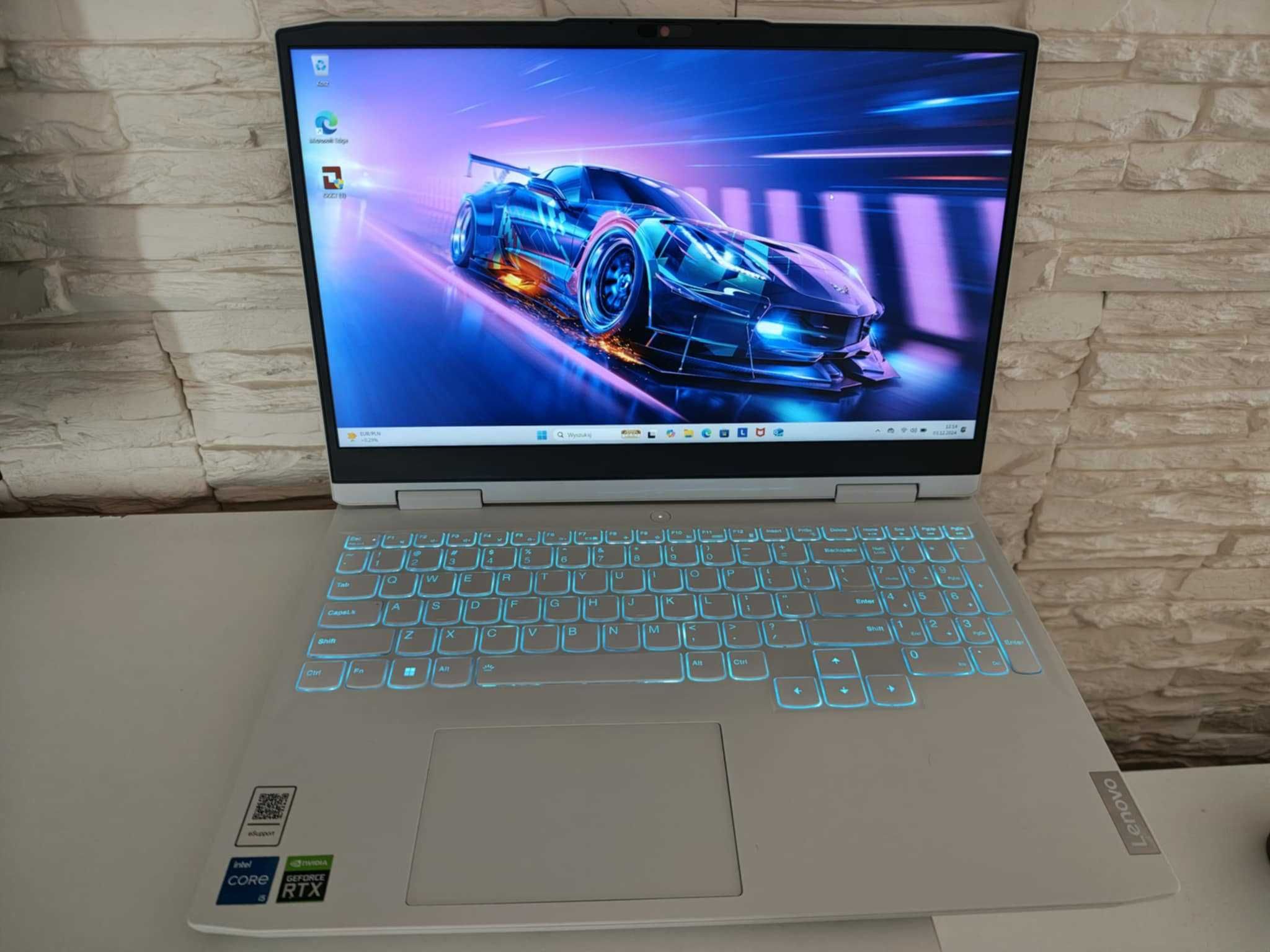 GAMINGOWY Laptop LENOVO 15.6" i5 12GEN 12x4.40Ghz,16GB,RTX3060-6GB