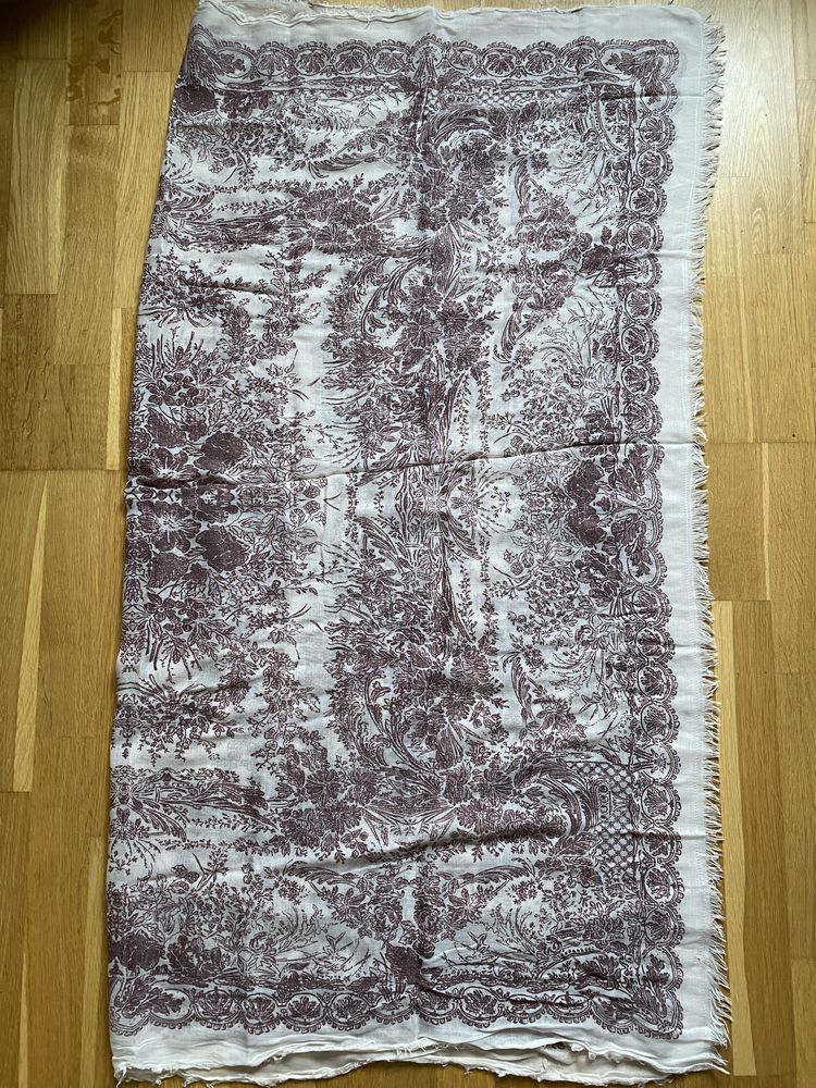 Duży lekki szalik ze wzorem ~240x132cm H&M