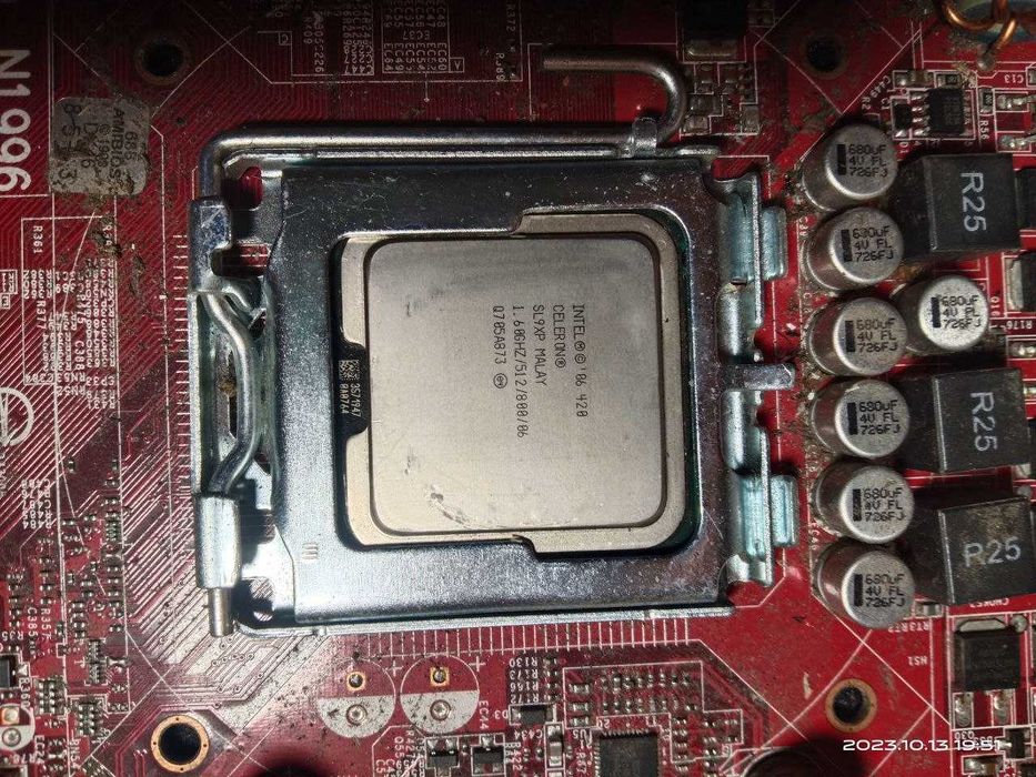 материнская плата + проц 775