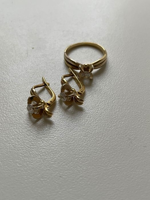 Набор 750 проба з діамантами