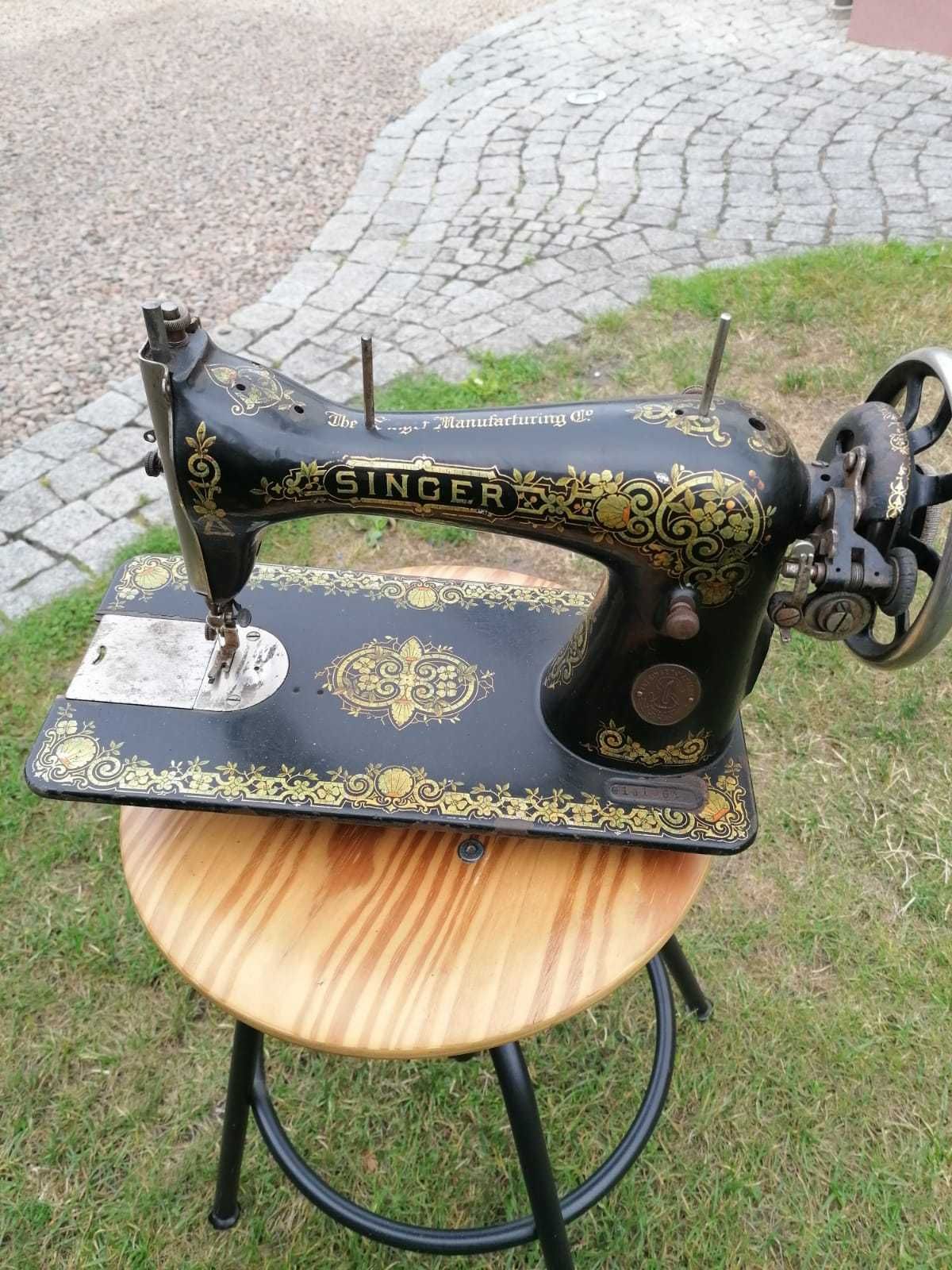 Singer, maszyna do szycia, stara, retro, antyk, oryginał około 1908r