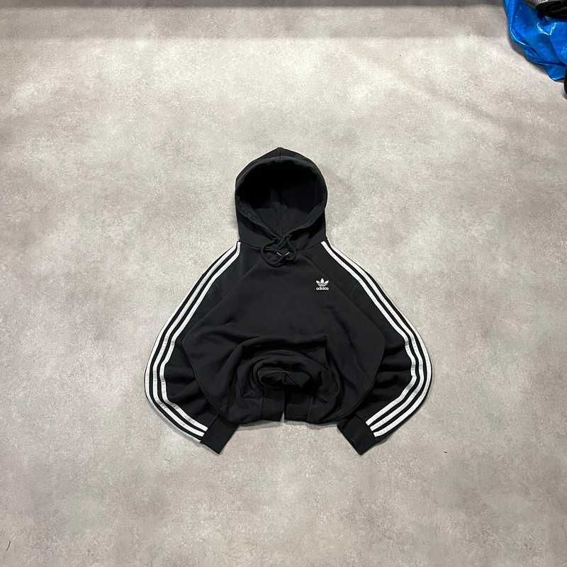 Bluza Z Kapturem Adidas Hoodie Paski Y2K Trendy Coquette