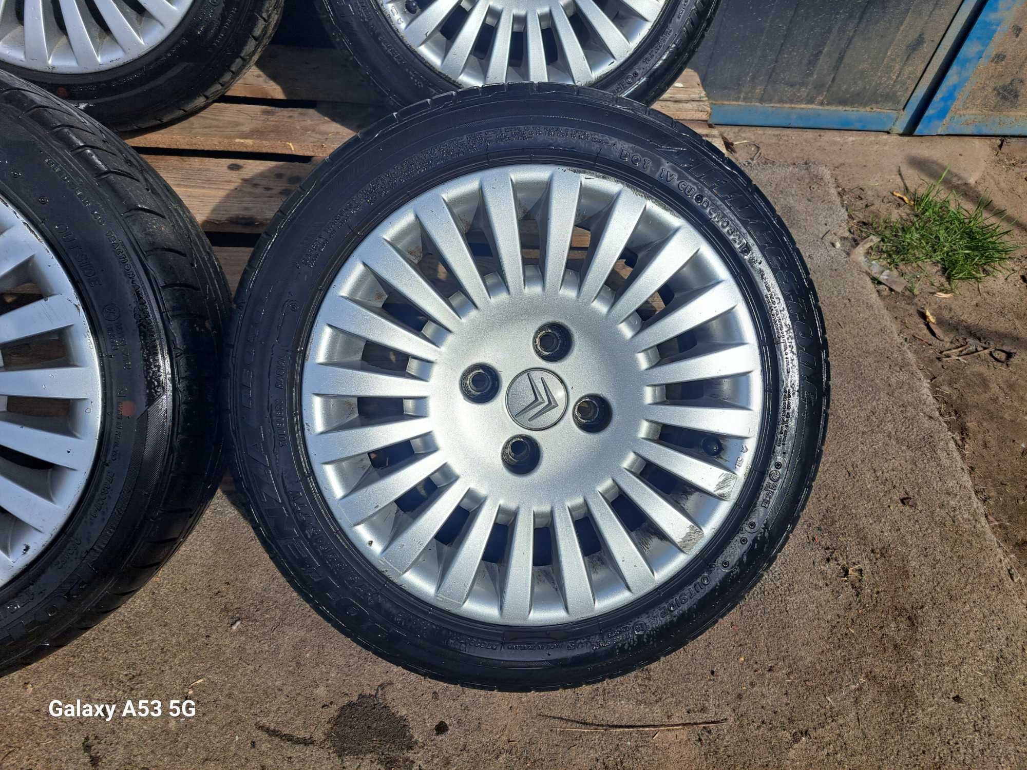 Alufelgi Citroen 4x108 175/55 R15 opony lato 2020 rok BRIDGESTONE